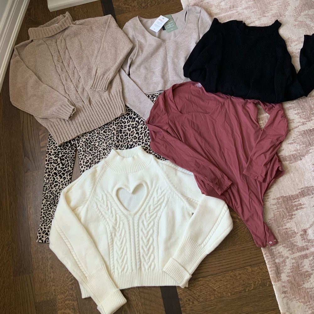 Assorted Clothing Lot H&M + SAN FRANCISCO + AMAZON +ROMWE + URBAN PLANET SZ L/G